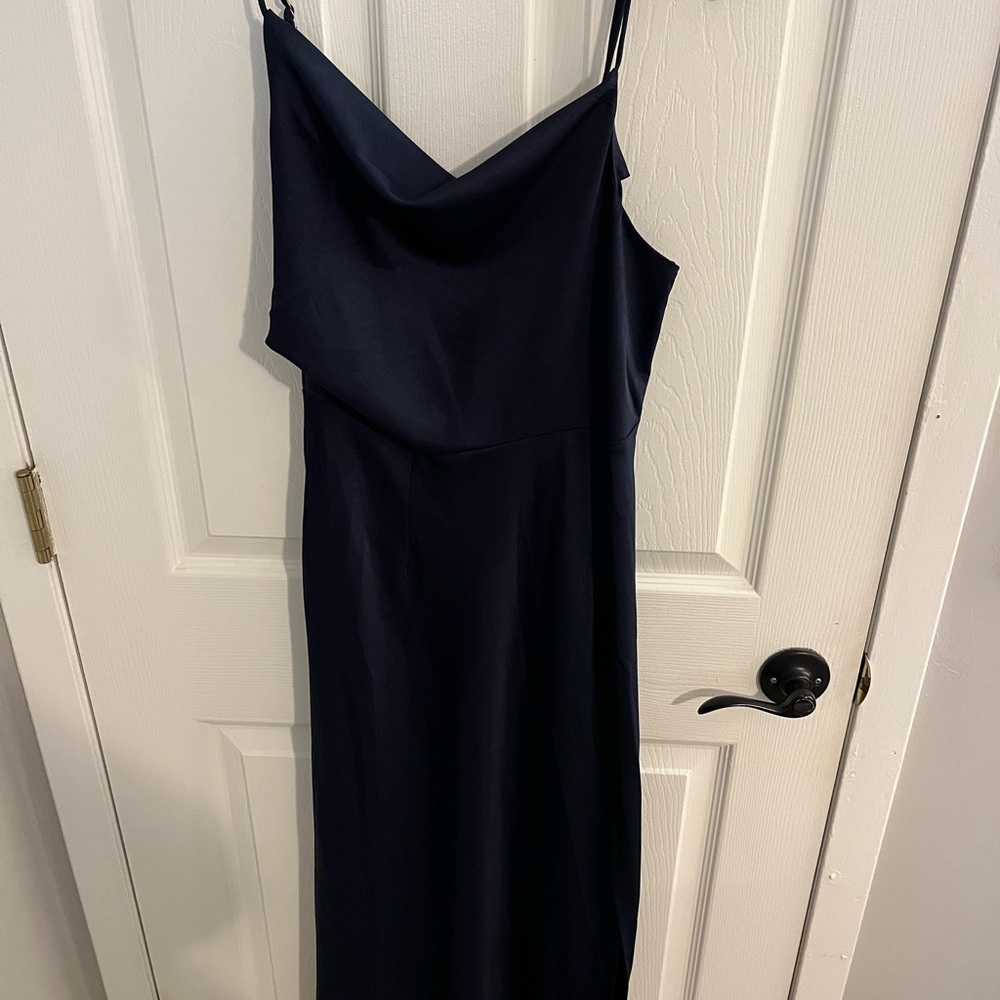 Elegant Navy Blue Women's Dress